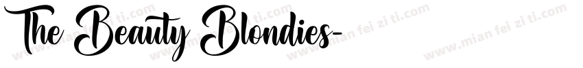 The Beauty Blondies字体转换